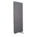 Akustik-Raumteiler Luxor, 1 Panel, mit Standfüßen, ca. 7 kg, B 600 x T 35 x H 1680 mm, recycelte Materialien, schiefergrau
