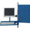 Rau Schwenkarm für Arbeitsplatzsysteme Serie E, mit Flachbildschirmhalter, Tastatur- und Mausauflage, B 645 x T 330 x H 440 mm, bis 15 kg