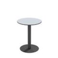 Paperflow Outdoor-Tisch Cross, rund, Tellerfuß, Ø 600 x H 750 mm, grau/mattschwarz