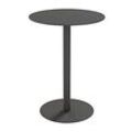 Paperflow Outdoor-Tisch Cross, rund, Tellerfuß, ⌀ 800 x H 1100 mm, schwarz/mattschwarz