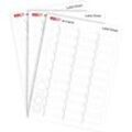 Etiketten für digitalen Stempel COLOP e-mark®, 48 x 18 mm, blanko, Papier, selbstklebend, 10 Bogen á 30 Stück