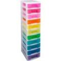 Really Useful Box Boxenturm, 11 x 7 Rainbow, ohne Rollen