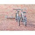 MOTTEZ Wandständer für Fahrräder, 4 Einstellplätze, 90° Bügelausrichtung, Stahl verzinkt
