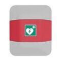 Defibrillator-Aufsatz, f. Feuerlöscherschrank help, B 434 x T 225 x H 196 mm, rot