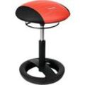Hocker Sitness RS Bob, bewegliches Sitzen, höhenverstellbar, ergonomisch, schwarz/rot