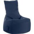Sitzsack swing scuba®, 100% Polyester, abwaschbar, B 650 x T 900 x H 950 mm, jeansblau