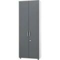 Schäfer Shop Select Schrank LOGIN, 6 Ordnerhöhen, B 800 x T 420 x H 2240 mm, weiß/graphit