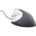 Vertikalmaus BakkerElkhuizen Handshake Mouse, kabelgebunden, für Linkshänder, ergonomisch, 2 Tasten & Scrollrad, 400-3200 dpi, schwarz-silber