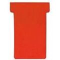 Franken T-Karten, für Stecktafel, Größe 1, Kopfbreite 29 mm, Fußbreite 17 mm, Höhe 47 mm, rot