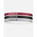 Set mit 3 Stirnbändern Nike Jordan Schwarz & Rot Unisex - AC4094-626 ONE