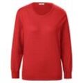 Rundhals-Pullover PETER HAHN PURE EDITION rot