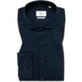 MODERN FIT Jersey Shirt in dunkelblau unifarben, dunkelblau, 42