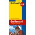 Falk Stadtplan Extra Greifswald 1:15.000, Karte (im Sinne von Landkarte)
