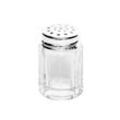 Brillibrum Salzstreuer Mini Gewürzstreuer Eckig Glas Feinsilber antibakteriell Echt Silber Salzstreuer Pfefferstreuer Streuer Gewürz Salz Pfeffer Kristallglas Streuer