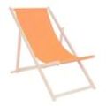 Systafex® Gartenliege Relaxliege Liegestuhl Strandstuhl Gartenliege Sonnenliege Liege orange