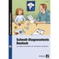 Schnell-Diagnosetests: Deutsch 1.-4. Klasse, m. 1 CD-ROM - Jens Eggert, Gebunden