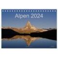 CALVENDO Wandkalender Alpen (Tischkalender 2024 DIN A5 quer)