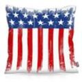 Kissenbezug, VOID, Sofa-Kissen US Flagge Outdoor IndoorFahne usa banner amerika vereinigte staaten