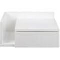 Weißer Wand-Nachttisch mit Schublade B40 cm NASTY