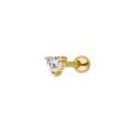 Heart Piercing Sterling Silver 14K Gold Plated