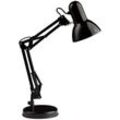 Lampe Henry Tischleuchte schwarz 1x A60, E27, 28W, geeignet für Normallampen (nicht enthalten) Mit Schnurzwischenschalter - schwarz - Brilliant