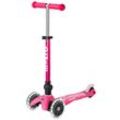 Kinder-Scooter MINI MICRO DELUXE FOLDABLE LED in pink