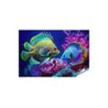 islandburner Poster Coral Reef Wild Sea Fish Tropical Ocean Underwater Life KI E Bilder