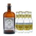 Monkey 47 Dry Gin (47 % vol. / 0,5 Liter) & 5 x Fever-Tree Indian Tonic Water (0,2 Liter) inkl. 0,75 € Pfand