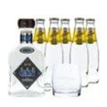 Steinhauser See Gin (48% Vol., 0,7 L) & 5 x Schweppes Indian Tonic Water (0,2 L) + 1 Tumbler inkl. 0,50€ Pfand