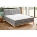 Boxspringbett BX2340 Weimar, silber, 180 x 200 cm