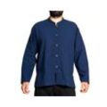 PANASIAM Langarmhemd Fischerhemd Ben mit 5 Holzknöpfen 100 % Baumwolle angenehm weiches Freizeithemd Fisherman Shirt