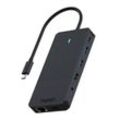 Rapoo USB-C Multiport Adapter "UCM-2006", 12in1, Grau
