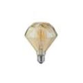 LED-Filament Diamant rund beige getönt, 4 W/E27/320 lm