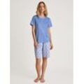 CALIDA Favourites Serenity Schlafanzug-Hose, Baumwolle, Gummibund, für Damen, blau, L