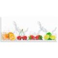 Artland Küchenrückwand Fruchtig erfrischend gesund Fruchtmix, (1-tlg), Alu Spritzschutz mit Klebeband, einfache Montage, bunt