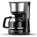 Aigostar - Kaffeemaschine Edelstahl, 1000 watt Filterkaffeemaschine Glaskanne bis 10 Tassen, 1,25l, Warmhalteplatte, Abschaltautomatik, Tropf-Stopp,