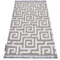 Teppich maroc P655 Labyrinth, griechisch grau / weiß Franse berber marokkanisch shaggy grey 160x220 cm