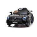 Kinderfahrzeug - Elektro Auto Mercedes gt r - lizenziert - 12V4,5AH, 2 Motoren- 2,4Ghz Fernsteuerung, MP3 Schwarz
