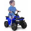 Goplus - 6V Elektrisches Kinderquad, Elektro Quad für Kinder mit 2 Scheinwerfer & 4 Rutschfesten Reifen, Cooler Elektroauto mit MP3 & usb,