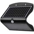 Endura butterfly Solar-Flutlicht, schwarz, 8W, 850lm, Bewegungs- & Lichtsensor, Outdoor-Leuchte, Batterie aufladbar, umweltfreundlich, lange