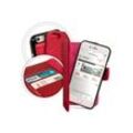 Samsung Galaxy S9 Plus (G965F) Book Style Handy Schutz Hülle Case Brief Tasche Kunstleder mit Magnetverchluss Kartenfächer Standfunktion Rot - Rot