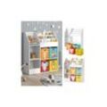 Vicco Kinderregal Bücherregal Wandregal Luigi Weiß 100x114 cm modern Faltbox Kinderzimmer Regal Spielzeugregal Dekoregal Standregal Aufbewahrungsregal Würfelregal Ablage Fach freistehend