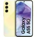 SAMSUNG Smartphone "Galaxy A55 5G 128GB" Mobiltelefone gelb (zitrone) Smartphone Android Bestseller