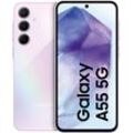 SAMSUNG Smartphone "Galaxy A55 5G 256GB" Mobiltelefone lila (flieder) Smartphone Android Bestseller