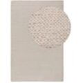 benuta Pure Wollteppich Uno Cream 80x150 cm - Naturfaserteppich aus Wolle