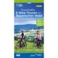 ADFC-Regionalkarte Traumhafte E-Bike-Touren im Bayerischen Wald, 1:75.000, mit Tagestourenvorschlägen, reiß- und wetterfest, GPS-Tracks Download, Karte (im Sinne von Landkarte)