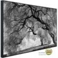 PAPERMOON Infrarotheizung "Mystic Trees Black & White" Heizkörper Gr. B/H/T: 120 cm x 60 cm x 3 cm, 750 W, bunt (kunstmotiv im aluminiumrahmen) Heizkörper