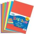 Pappe in Regenbogenfarben (50 Stück) Bastelbedarf Pappe & Papier