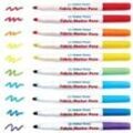 Stoffmalstifte in Regenbogenfarben (10 Stück) Stoffmalerei