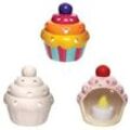 Cupcake Keramik Teelichthalter (Box mit 3) Keramik & Porzellan